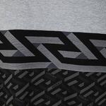 Футболка с жаккардовым узором VERSACE, серая - фото 4