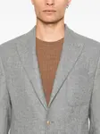 Однобортный пиджак Eleventy, серый - фото 5