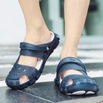 JSWEI Пляжные шлепанцы мужские черные - фото 9