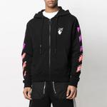 Толстовка OFF-WHITE SS21 Gradient Zipper Classic Jacket Ordinary Version Black, черный - фото 4