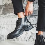 Мужские черные ботинки Martin Boots Romon - фото 5