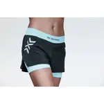 Женские шорты для бега TWYCE RACE 2IN1 X-Bionic, черный/синий - фото 4