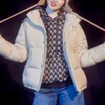 Пуховик унисекс бежевый Mlb - фото 2