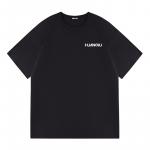 Футболка унисекс HUANQIU, белый вересково-серый (черный текст Q Global с логотипом на груди) - фото 2