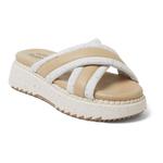 Женские сандалии на платформе Dearfoams Daisy, цвет Cream - фото