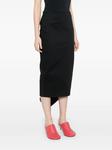 Поплиновая юбка миди THELATEST, черный - фото 3