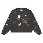 Свитшот женский Aape, оранжевый - фото 3