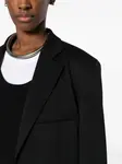 Однобортный блейзер MM6 Maison Margiela, черный - фото 5