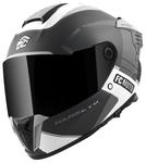 Шлем FC-Moto Hawk EVO-X, Black Matt/Grey/White - фото