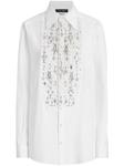 Рубашка Dolce & Gabbana, украшенная стразами, белый - фото