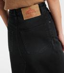 Джинсовая юбка миди Prada, черный - фото 5