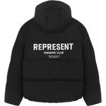 REPRESENT Пуховик мужской черный, Black - фото 3