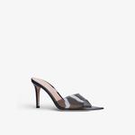 Мюли Elle на каблуке из кожи и ПВХ Gianvito Rossi, черный - фото 3