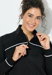 Толстовка Ulla Popken Zip-up sweatshirt, Black - фото 5