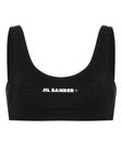 Топ бикини с логотипом Jil Sander, черный - фото