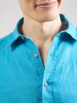 Рубашка на пуговицах классического кроя s.Oliver, аква - фото 3