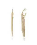 Серьги с кисточками в виде многослойных подвесок Bcbgeneration, gold/clear - фото 3
