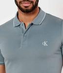 Рубашка поло Slim fit Calvin Klein Jeans, синий - фото 4