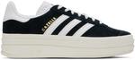 Черные кроссовки Gazelle Bold Adidas Originals, Core black/Cloud white/Core white - фото