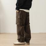 714STREET Брюки-карго унисекс, Синий с черной надписью - фото 12