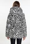 Пуховик faina Steppjacke Mit Zebra Print, цвет Weiss Zebra - фото 4