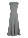 Платье миди строгого кроя KARL LAGERFELD, серый - фото