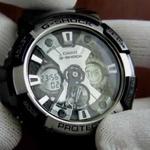 Мужские молодежные черные часы GA-200BW-1A CASIO - фото 3