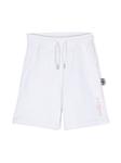 John Richmond Junior спортивные шорты с логотипом, белый - фото