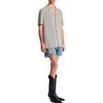 Миниатюрная монограмма короткий рукав рубашка BALMAIN, белый - фото 6