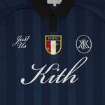 Джерси Kith Shadow Stripe Marcel Soccer Jersey Gulf, синий - фото 3