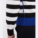 Свитер обычного кроя с подсолнухом Boss, черный - фото 4