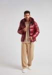 Куртка JACK1T EZ BOXED PUFFER RACER LUX, Dark Cranberry Black/Dark Red - фото 5