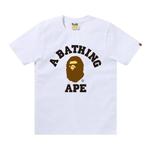 Футболка BAPE College Tee, White - фото