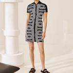 Платье женское Hermes с узорами, белый - фото 2