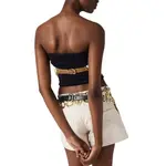 MIU MIU SS25 Бесплечевый топ Women's White - фото 4