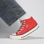 Холщовые кеды женские высокие Semir, бежевый - фото 18