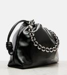 Фламенко большая кожаная сумка через плечо Loewe, черный - фото 6