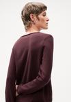 Джемпер Marc O'Polo LONGSLEEVE ROUND NECK, Black Cherry/Bordeaux - фото 6