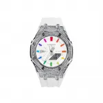 G Shock GA 2100 40mm Casio, rainbow starburst (starry серебро белый) - фото 2