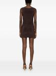 Платье мини Pickleball Norma Kamali, коричневый - фото 4