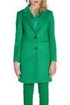 Пальто Sol Wears Women с v-образным вырезом, зеленый - фото