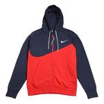 Куртка large zipper splicing hooded gym jacket red Nike, красный - фото