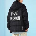 Wade Collection Пуховик унисекс черный Lining, черный - фото 4