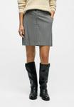 Юбка Object Pencil skirt, Medium Grey Melange/Dark Grey - фото
