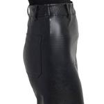 Широкие брюки из веганской кожи черного цвета Lysse - фото 4