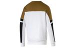 Толстовка logo printing colorblock round neck white Puma, белый - фото 2