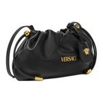 VERSACE Клатч мини из ягненка женский Black - фото 2