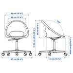Стол и стул KALLAX/LOBERGET IKEA, белый - фото 3