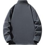 WARRIOR Пальто с бархатистой текстурой Unisex, Gray - фото 10