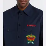 Рубашка оверсайз Ls Kenzo, синий - фото 3